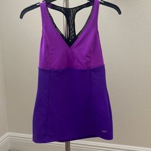 Victoria’s Secret Purple Lavender Bra support tank top Small S VSX